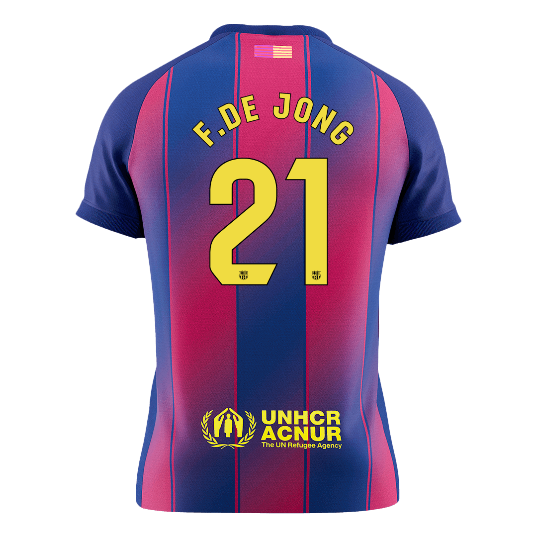 F.DE JONG #21 バルサ Home ユニフォーム 2025/26 - 高品質