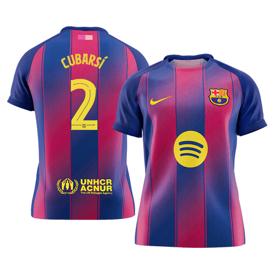 CUBARSÍ #2 バルサ Home ユニフォーム 2025/26 - UCL - 高品質