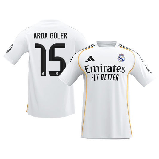 ARDA GÜLER #15 レアル Home ユニフォーム 2025/26 - 高品質