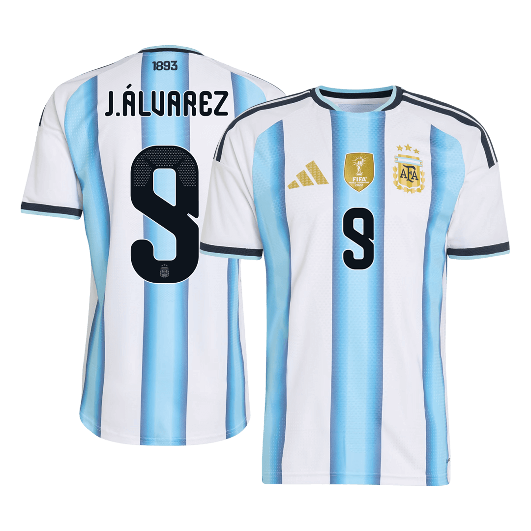 J.ÁLVAREZ #9 アルゼンチン Home - サッカーW杯 2026 オーセンティックユニフォーム