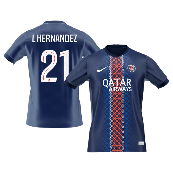 L.HERNANDEZ #21 PSG Home ユニフォーム 2025/26 - 高品質