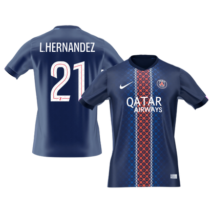 L.HERNANDEZ #21 PSG Home ユニフォーム 2025/26 - 高品質