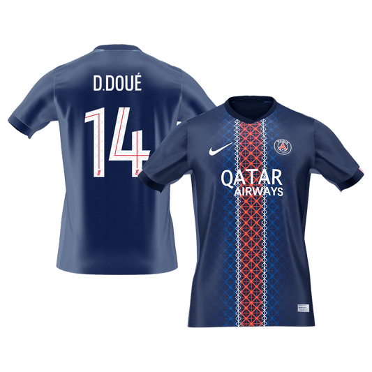 D.DOUÉ #14 PSG Home ユニフォーム 2025/26 - 高品質