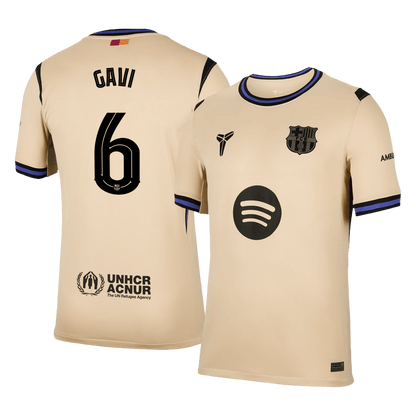 GAVI #6 バルサ Away ユニフォーム 2025/26 - UCL
