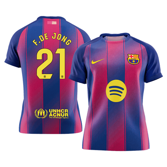 F.DE JONG #21 バルサ Home ユニフォーム 2025/26 - 高品質