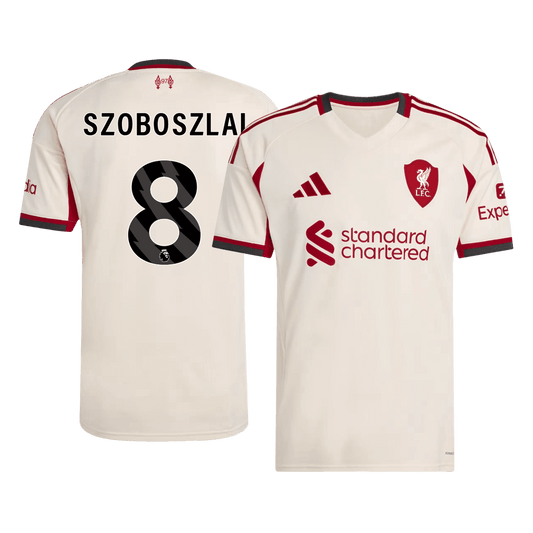 SZOBOSZLAI #8 リバプール Away ユニフォーム 2025/26