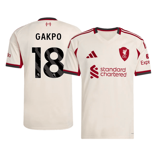 GAKPO #18 リバプール Away ユニフォーム 2025/26
