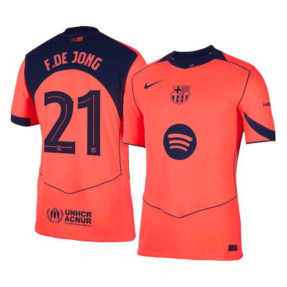 F.DE JONG #21 バルサ 3rd 2025/26 オーセンティックユニフォーム - UCL