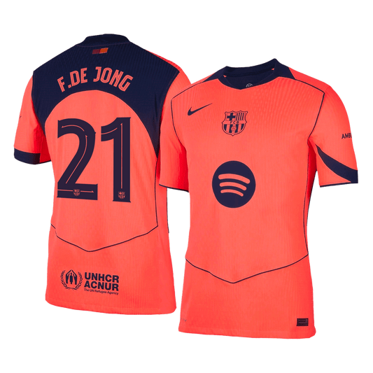F.DE JONG #21 バルサ 3rd 2025/26 オーセンティックユニフォーム - UCL