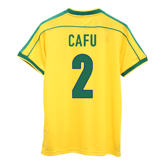 CAFU #2 ブラジル代表 Home レトロ ユニフォーム 1998