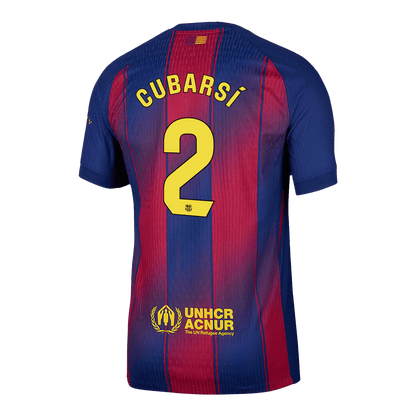 CUBARSÍ #2 バルサ Home 2025/26 オーセンティックユニフォーム