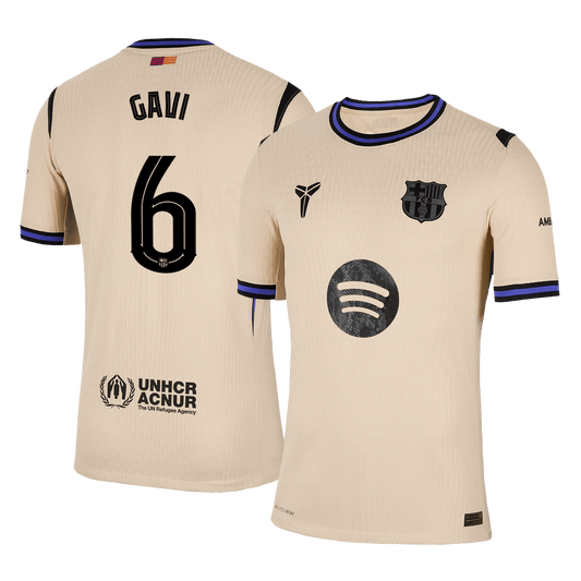 GAVI #6 バルサ Away 2025/26 オーセンティックユニフォーム - UCL