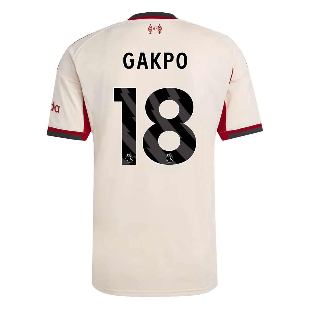 GAKPO #18 リバプール Away ユニフォーム 2025/26