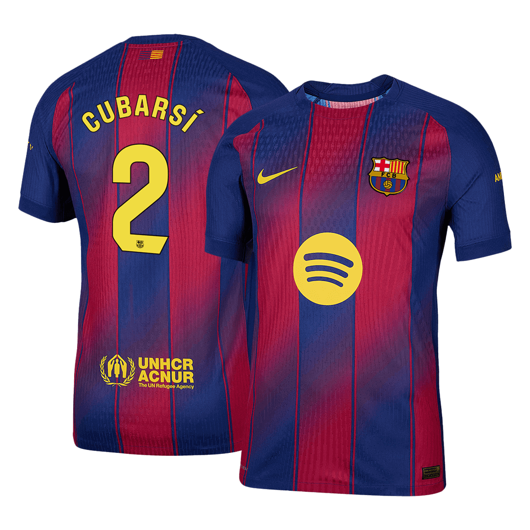 CUBARSÍ #2 バルサ Home 2025/26 オーセンティックユニフォーム
