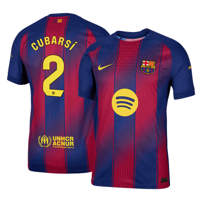 CUBARSÍ #2 バルサ Home 2025/26 オーセンティックユニフォーム