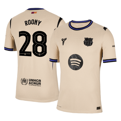 ROONY #28 バルサ Away 2025/26 オーセンティックユニフォーム - UCL