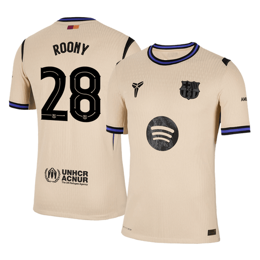 ROONY #28 バルサ Away 2025/26 オーセンティックユニフォーム - UCL
