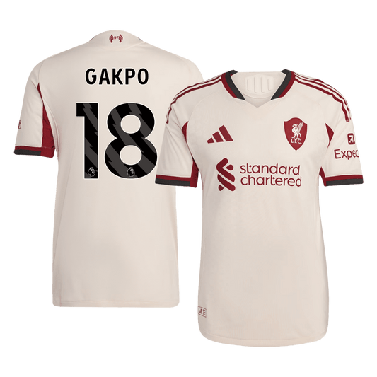 GAKPO #18 リバプール Away 2025/26 オーセンティックユニフォーム