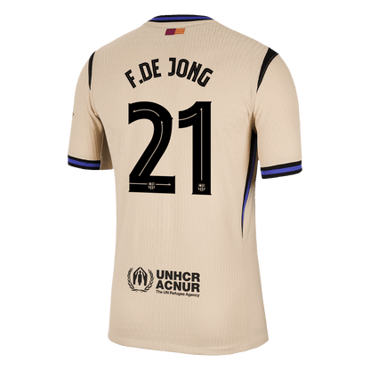 F.DE JONG #21 バルサ Away 2025/26 オーセンティックユニフォーム - UCL
